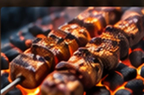 Chargrilled Turkish skewers over glowing coals